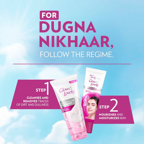 Glow & Lovely Insta Glow Multivitamins Face Wash - For Bright Skin