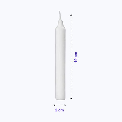 White Candle (Pack Of 10)