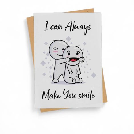 Mad Over Print Make You Smile Friendship Day Greeting Card