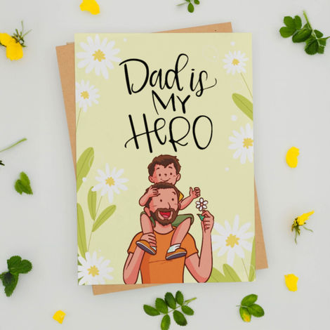 Mad Over Print Dad Is Hero Card