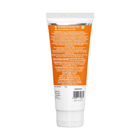 The Derma Co 1% Hyaluronic Long Lasting Sunscreen SPF 50, PA++++ | Sun Protection For All skin