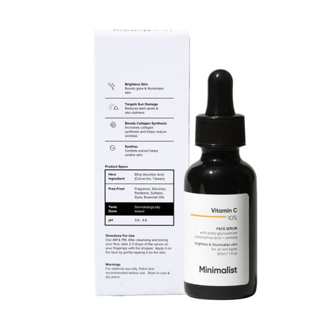 Minimalist 10% Vitamin C Brightening Face Serum