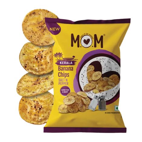 MOM Kerala Banana Chips - Salt N Pepper
