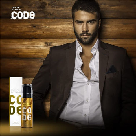 Wild Stone CODE Gold No Gas Deodorant for Men