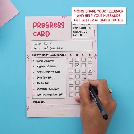 Oye Happy Report Card For New Dads