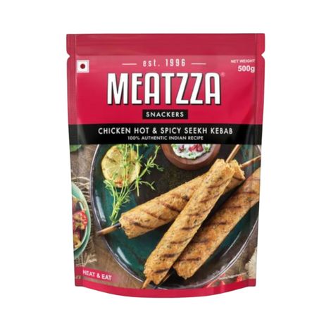 Meatzza Chicken Seekh Kebab Hot & Spicy