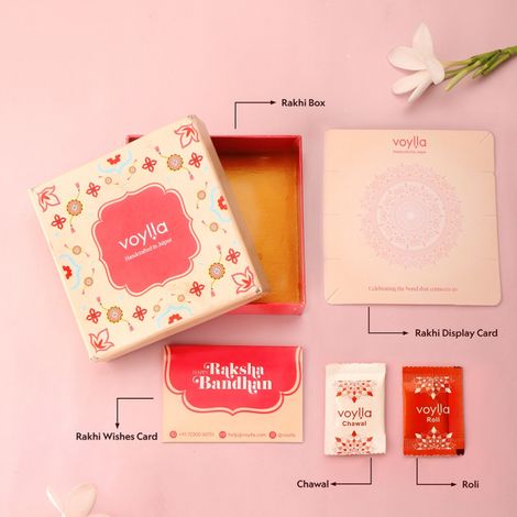 Evil Eye Royal Nazar Designer Brass Rakhi For Brother (Voylla)