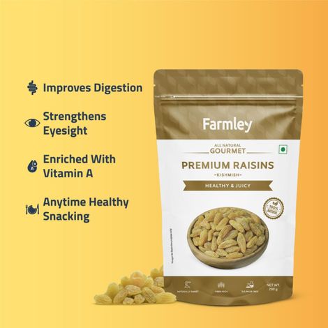 Farmley All Natural Gourmet Premium Raisins | Kishmish