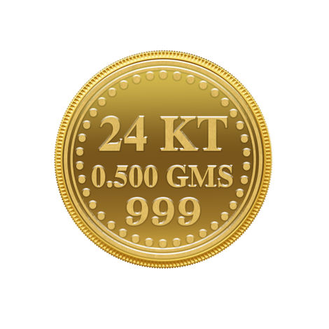 Lakshmi Gold Coin | 24 Karat 999 Pure Gold Coin | 0.5 g | Muthoot Exim