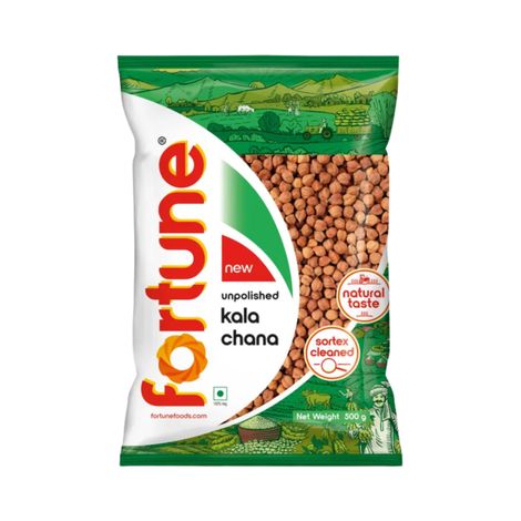 Fortune Unpolished Kala Chana Whole