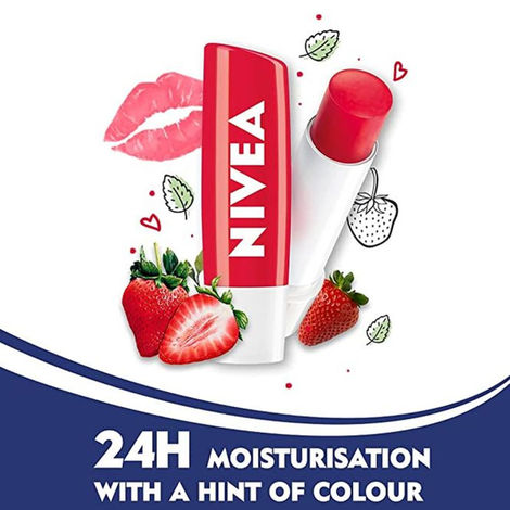 Nivea Lip Balm Strawberry Shine 24h Moisture