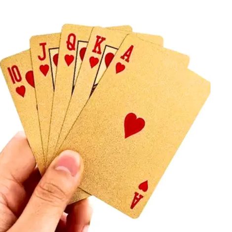 Se7en Gold Plated Poker Playing Cards
