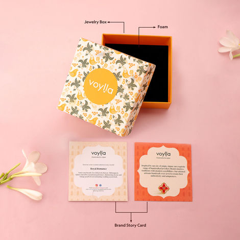 Voylla Nayantara Floral Motif Stud Earrings