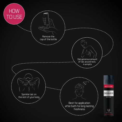 Denver - Black Code Deodorant Spray - For Men