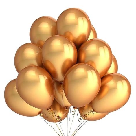 Se7en Balloons - Golden & Silver