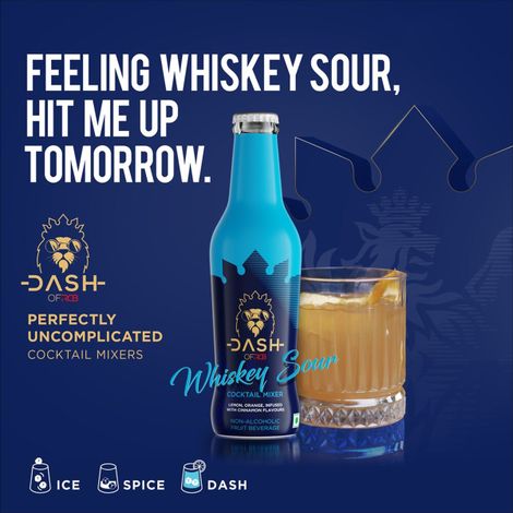 Dash Of Rcb Organic Whiskey Sour Cocktail Mixer Combo