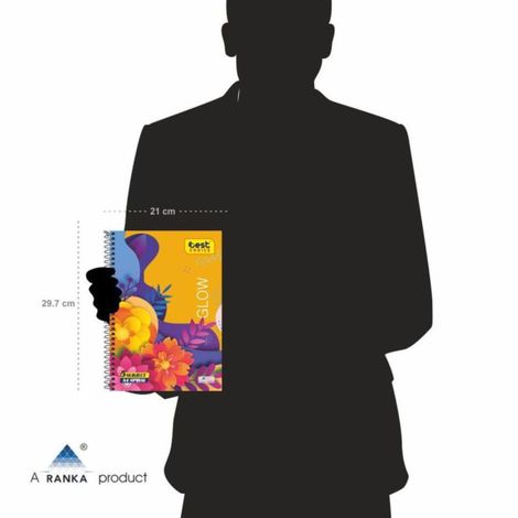 Spiral Notebook 5 Subject Single Line-220 Pages (Assorted Print)