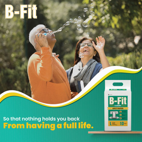 B-Fit Economy Adult Tapes Diapers (L, 32.68-59.84")