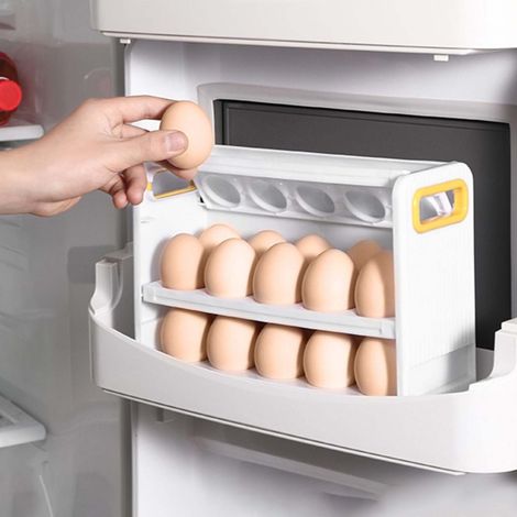 New Dawn Durable Egg Tray Box (30 Eggs) Idal Eggs Storage Box, Egg Container For Fridge, Egg Holder