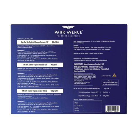 Park Avenue Eau De Perfume Liquid Premium Gift Kit For Men