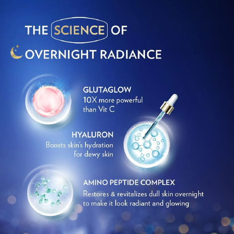 Vaseline Gluta-Hya Overnight Radiance, Serum-In-Lotion, With Amino Peptide And Glutaglow