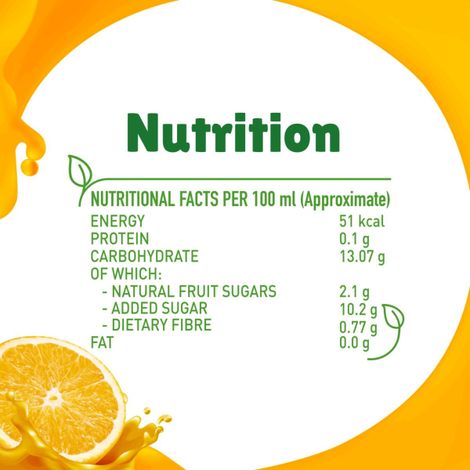 B Natural Orange Juice, 100% Pulp, No Concentrate