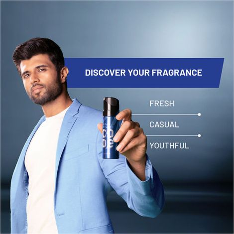 Wild Stone Code Titanium No Gas Deodorant for Men