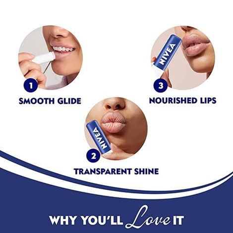 Nivea Lip Balm Original Care for 24h Moisture with Shea Butter & Natural Oils