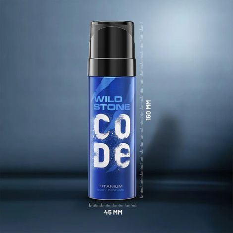 Wild Stone Code Titanium No Gas Deodorant for Men