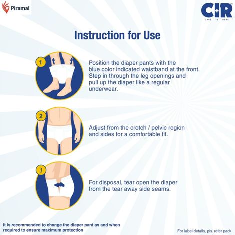 CIR Adult Diaper ( Pants, M , 75-100 cm)