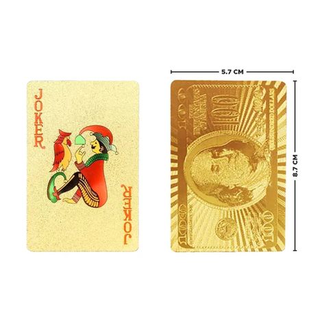 Se7en Gold Plated Poker Playing Cards