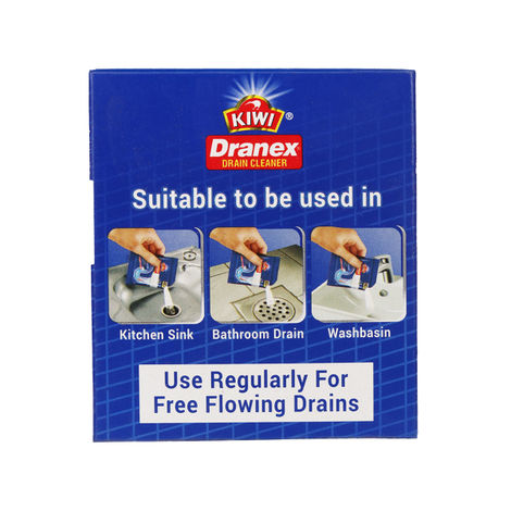 Mr. Muscle Kiwi Dranex Drain Cleaner Powder | Removes Clogs, Blockages In Just 30 Minutes