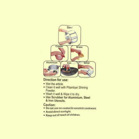Pitambari Shining Powder for Copper, Brass, Aluminium, Iron, Silver & Steel