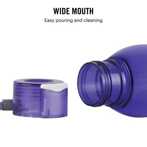 Cello Plastic My Tag PET Water Bottle, 100% Food Grade, Leak Proof and Break Proof | Assorted - 1 L