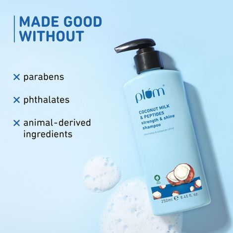 Plum Coconut Milk & Peptides Strength & Shine Shampoo