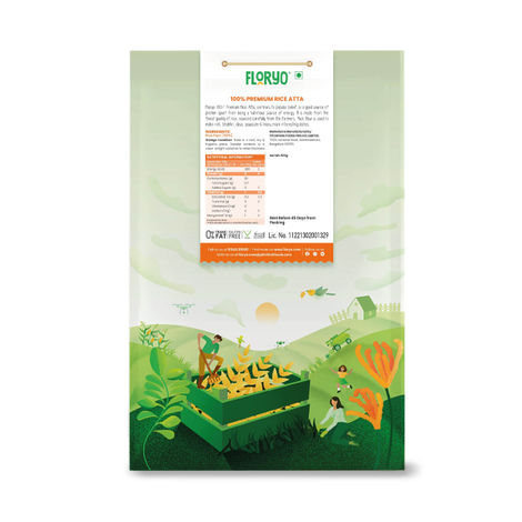 Floryo Freshly Milled Premium Rice Atta | Chawal-Akki-Arici-Biyyam