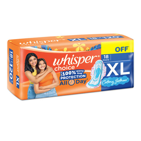 Whisper Choice XL Sanitary Pads