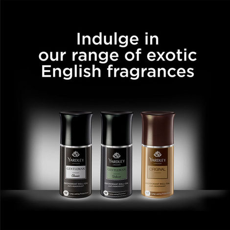 Yardley London Gentleman Classic Deodorant Roll-On With 48-Hours Long Lasting Scent For Men
