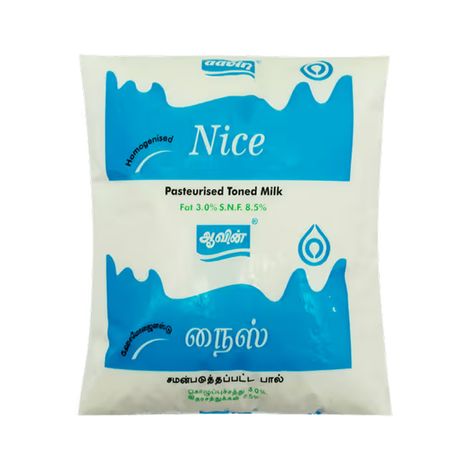 Britannia Milk Bikis Biscuit(500gms) & Aavin Nice Toned Fresh Milk (Pouch)(500ml) Combo