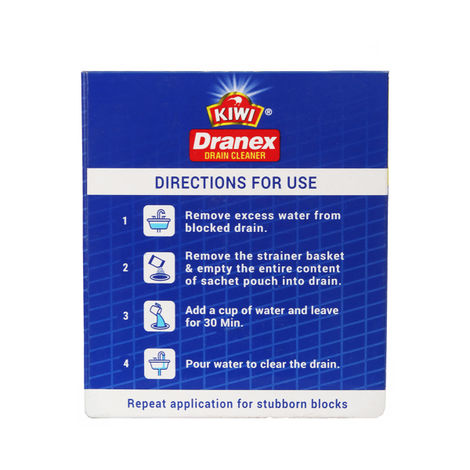 Mr. Muscle Kiwi Dranex Drain Cleaner Powder | Removes Clogs, Blockages In Just 30 Minutes