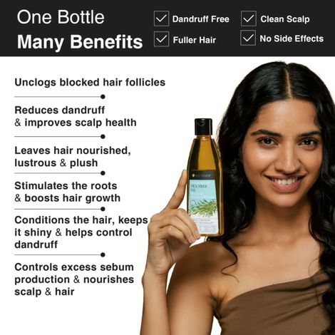 Soulflower Tea Tree Scalp and Anti Dandruff Hair Oil