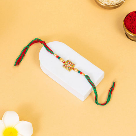 Abstract Single Rakhi (Shree Rakhi) Set of 1