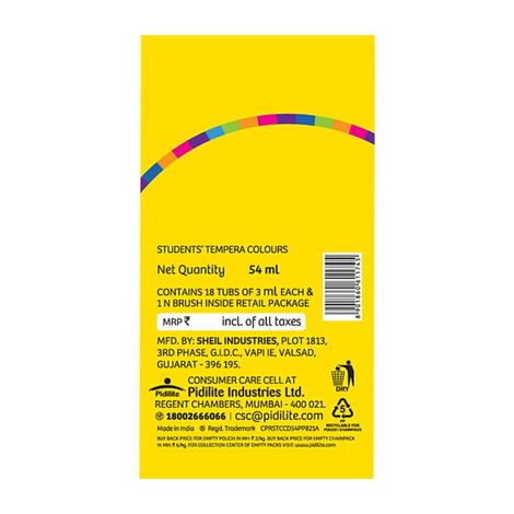 Pidilite Rangeela Tempera Colors (54Ml)