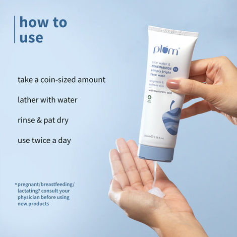 Plum Simply Bright 2% Niacinamide Face Wash With Rice Water