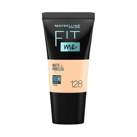 Maybelline New York Fit Me Matte+Poreless Liquid Foundation Tube 128 Warm Nude