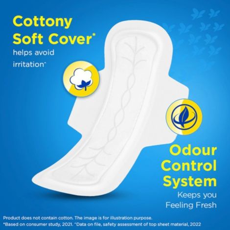 Stayfree Secure Cottony Sanitary Pads | XL | 12 pcs