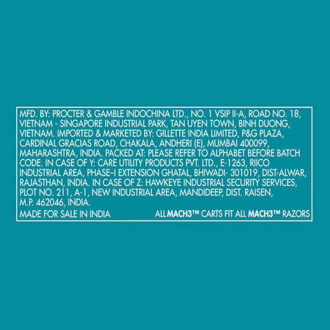 Gillette Mach3 Shaving Blades For Men (10 Cartridges)