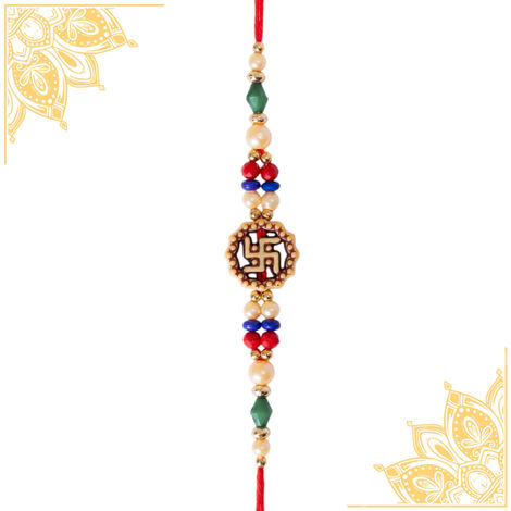 Religious Single Swastik Dori (Shree Rakhi) Set of 1