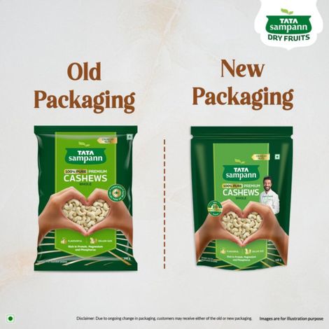 Tata Sampann 100% Pure Premium Cashews/Kaju Whole