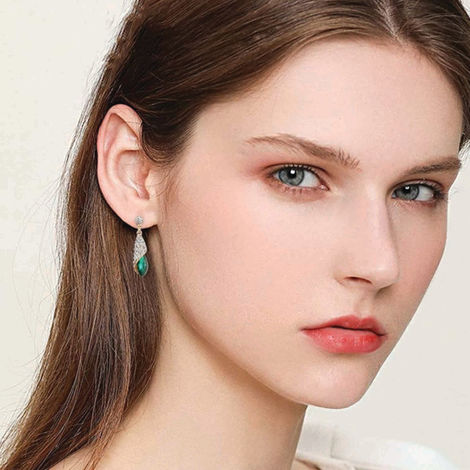 YouBella Jewellery Crystal Drop Earrings for Girls and Women (YBEAR - 32067)